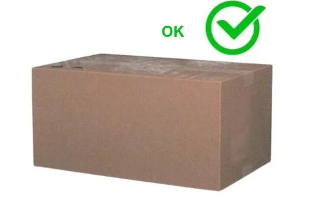 En rektangulær grå boks