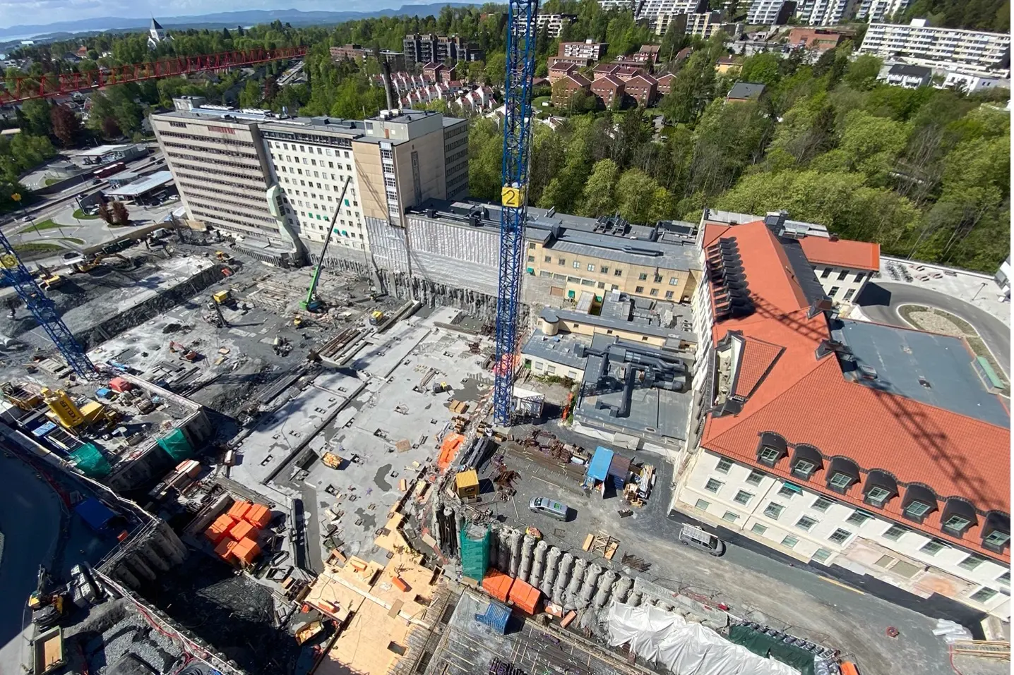 Bilde fra tårnkranen